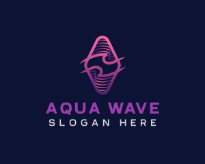 Wave Tech Developer logo design