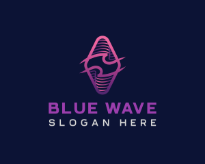 Wave Tech Developer logo design