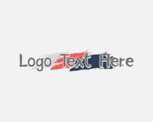 Paint - Brush Stroke Wordmark logo design