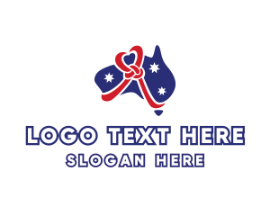 Flag - Heart Knot Australia logo design