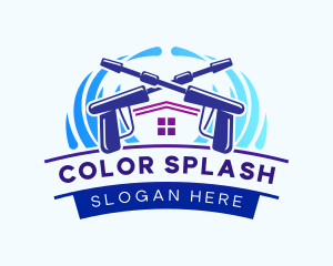 Cleaning Pressure Washer logo design