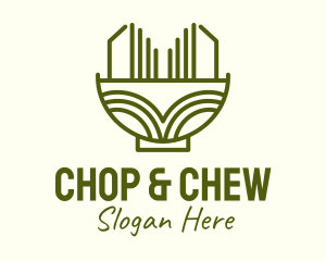 Simple - Noodle Food Bowl logo design
