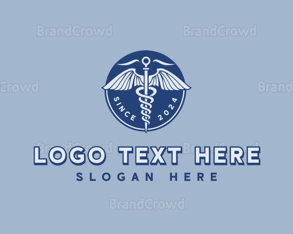 Healthcare Caduceus Clinic Logo