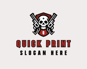 Gun Military Weapon logo design