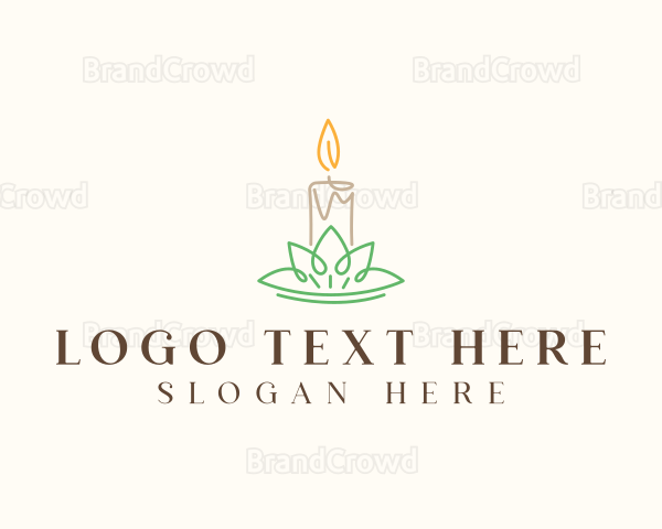 Lotus Flower Candle Logo