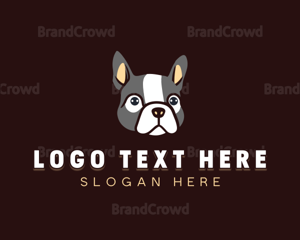 Bulldog Puppy Dog Logo