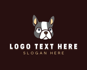 Bulldog Puppy Dog  logo design