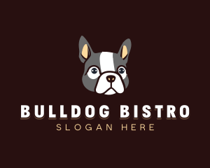 Bulldog Puppy Dog  logo design