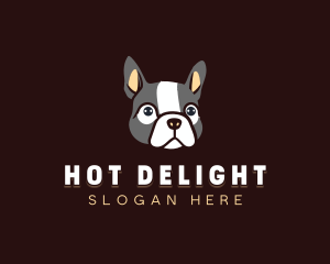 Bulldog Puppy Dog  logo design