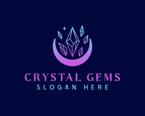 Crystal Moon Jewelry logo design