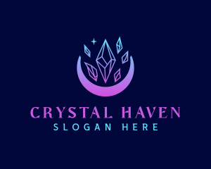 Crystal Moon Jewelry logo design