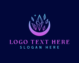 Elegant - Crystal Moon Jewelry logo design
