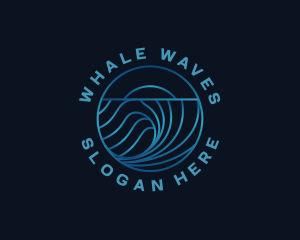 Wave Water Ocean logo design