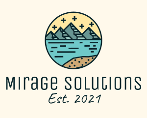 Mirage - Circle Mountain Adventure logo design