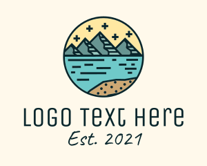 Lagoon - Circle Mountain Adventure logo design