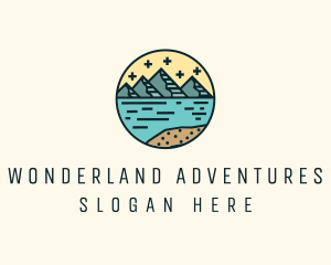 Lake Mountain Adventure  logo design