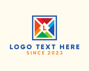 Square - Geometric Pattern Art Frame logo design