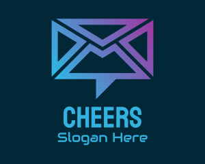 Chat Mail Envelope Logo