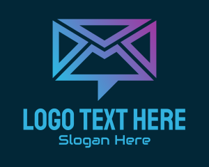 Chat Mail Envelope Logo