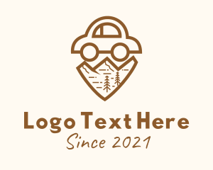 Driving Lesson - Brown Mountain Car logo design