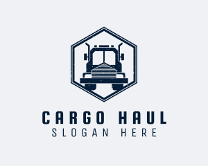 Hexagon Transport Truck logo design