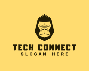 Streamer - Cool Gorilla Ape logo design