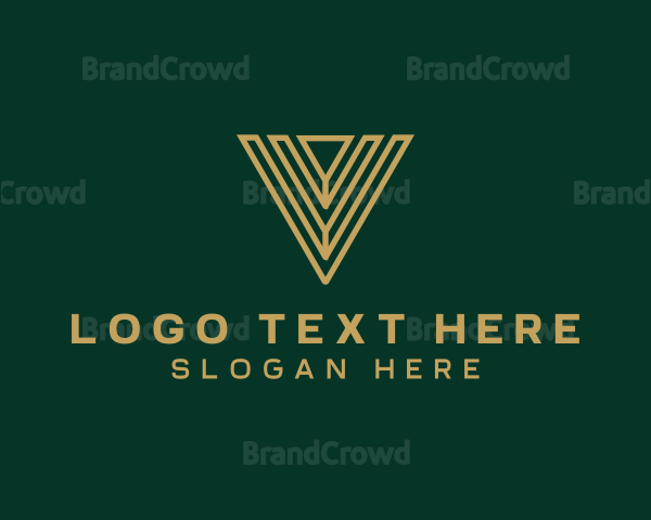 Company Business Letter V Logo