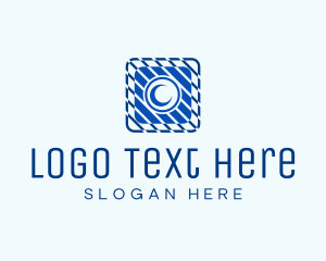 Geometric Camera Icon logo design