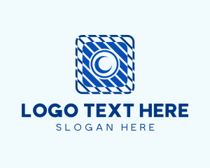 Camera App - Geometric Camera Icon logo design