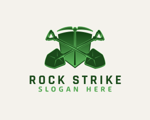 Pickaxe - Shovel Pickaxe Mining logo design