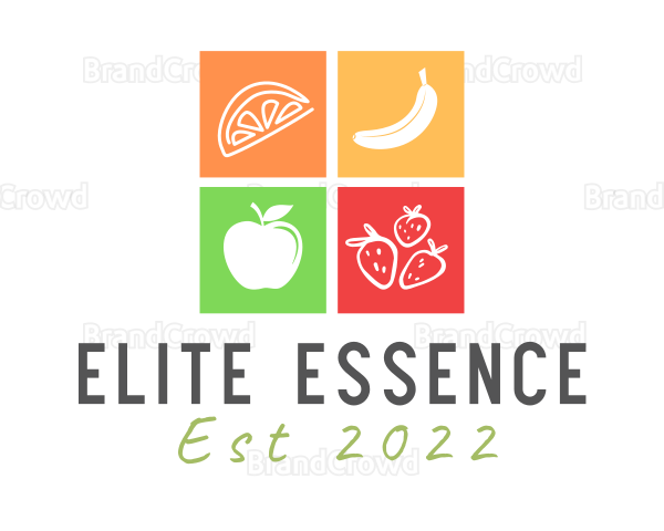 Fresh Fruit Food Logo