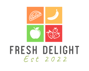 Fruit Salad - Fresh Fruit Food logo design