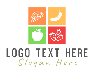 Fresh Fruit Food Logo