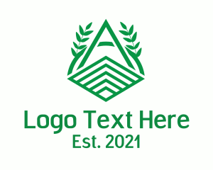 Mountain - Eco Green House logo design