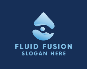 Cleaning Fluid Droplet  logo design