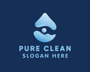 Cleaning Fluid Droplet  logo design