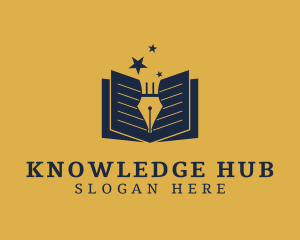 Educational Writer Book  logo design