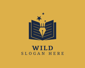 Book - Educational Writer Book logo design