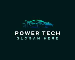 Racing Automobile Sedan logo design