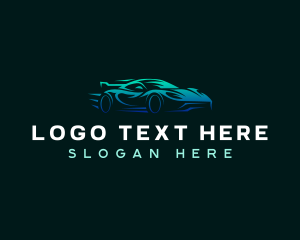 Power - Racing Automobile Sedan logo design