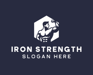 Crossfit Weightlifting Trainer logo design