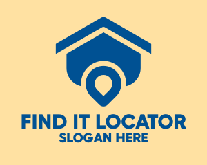 House Location Pin  logo design