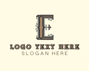 Brand - Antique Boutique Hotel Letter E logo design