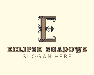 Antique Boutique Hotel Letter E logo design