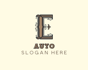 Antique - Antique Boutique Hotel Letter E logo design