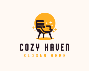 Couch - Bright Shiny Armchair logo design