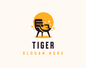 Chair - Bright Shiny Armchair logo design