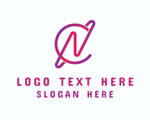 Monogram - Planet Internet Network logo design