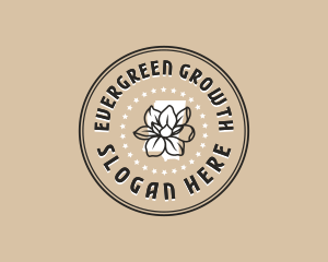 Magnolia Mississippi Flower logo design