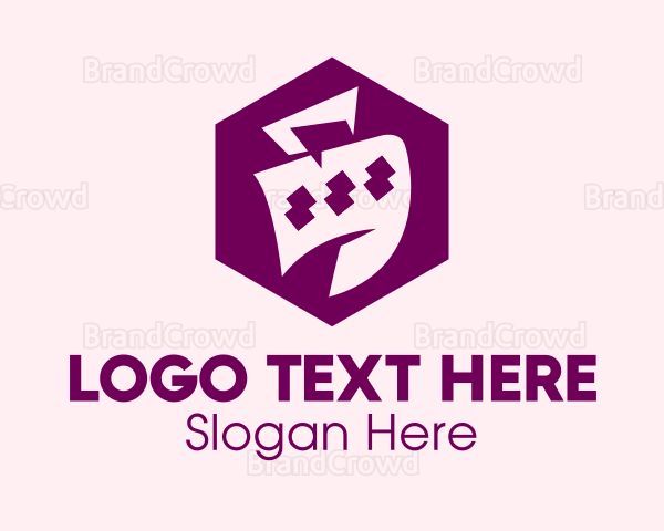 Hand Bag Hexagon Logo